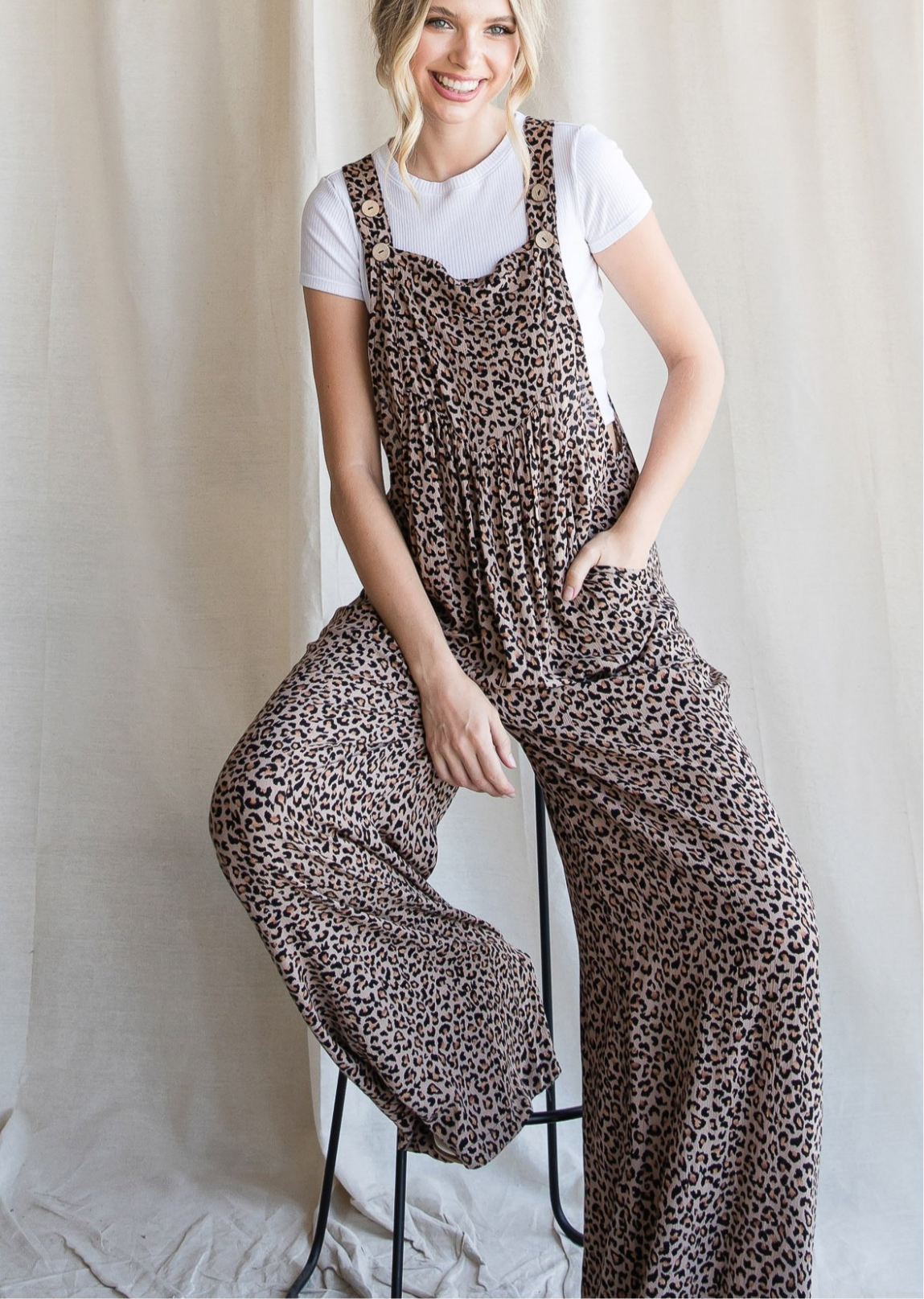 Comfy Cheetah Overalls