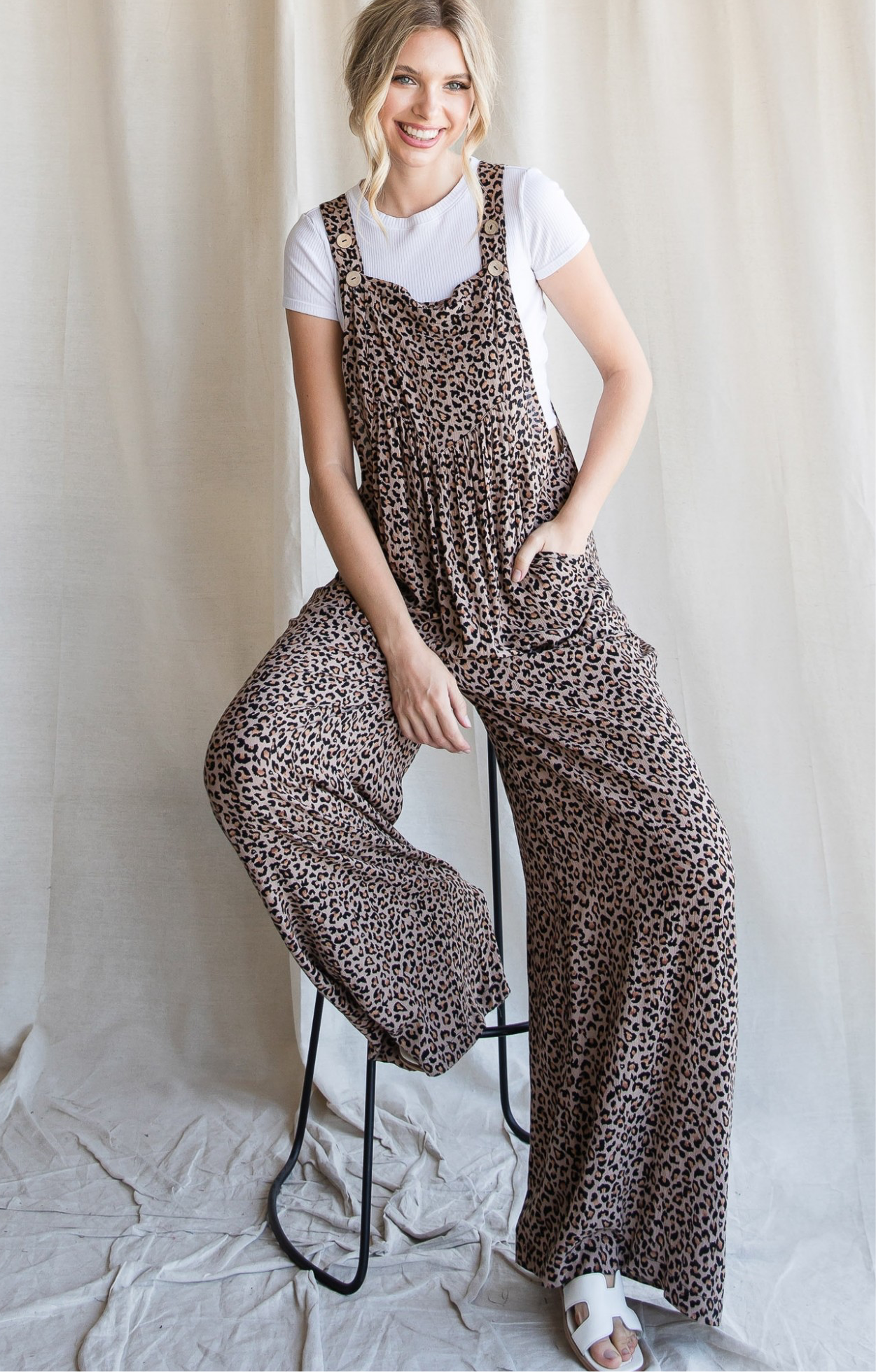 Comfy Cheetah Overalls