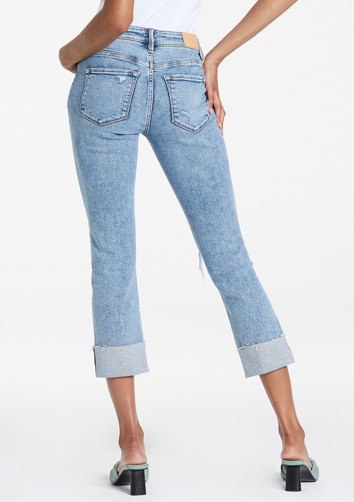 Distressed Blair Cuffed Jeans