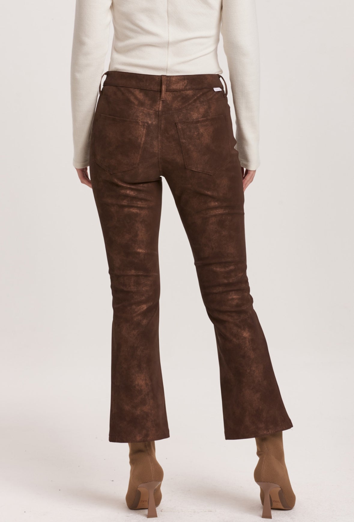 Brown Shimmer Jeanne Pants