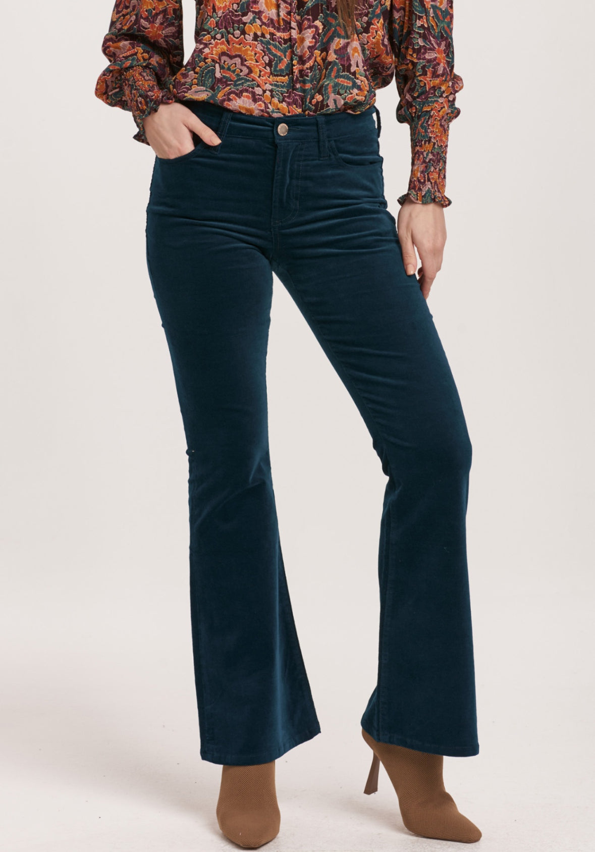 Velvet Teal Rosa Pants