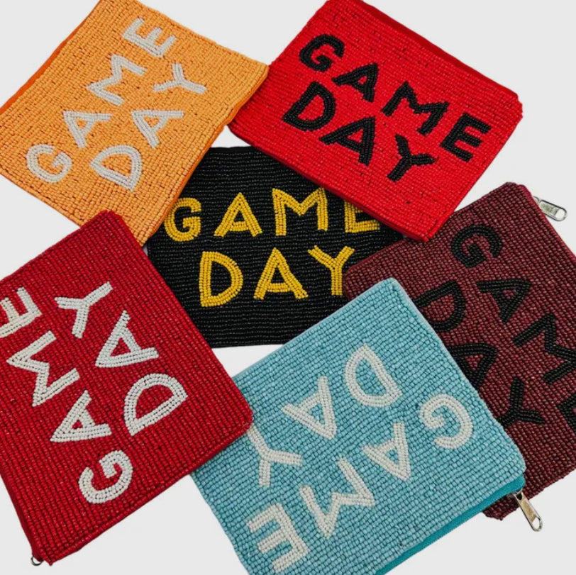 Beaded Game Day Pouch