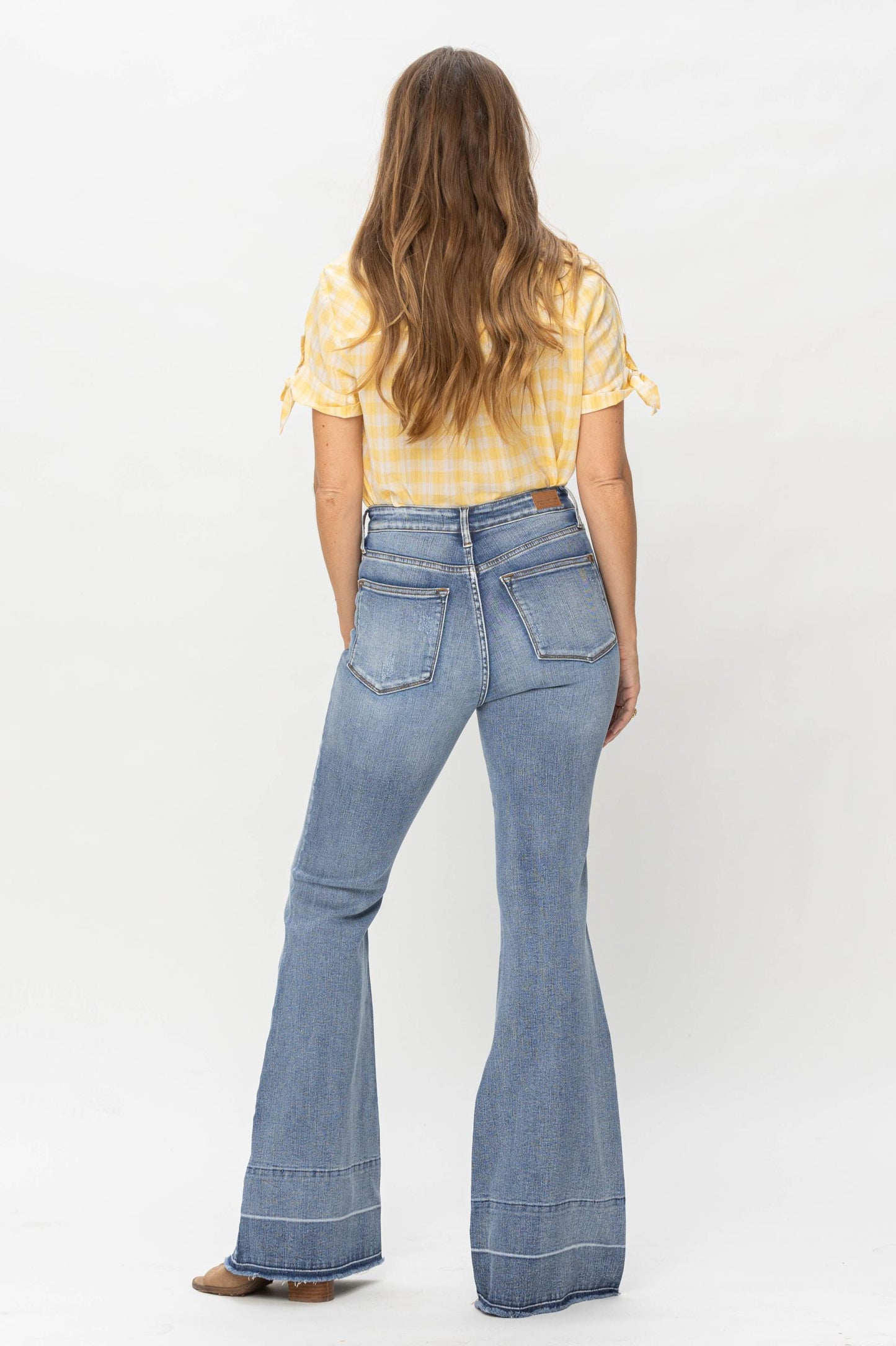 High Waist Tummy Control Release Hem Jeans