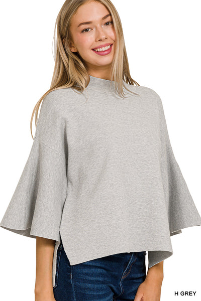 Heather Bell Sleeve Sweater