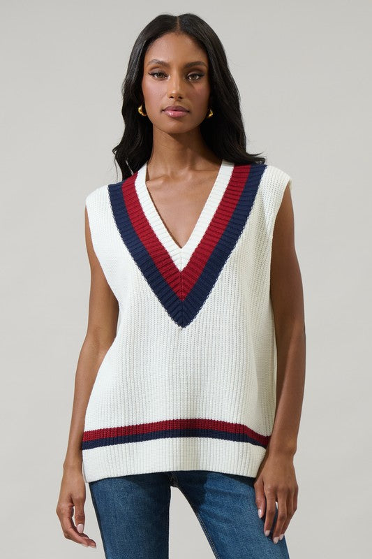 Luxora Oversized Sweater Vest