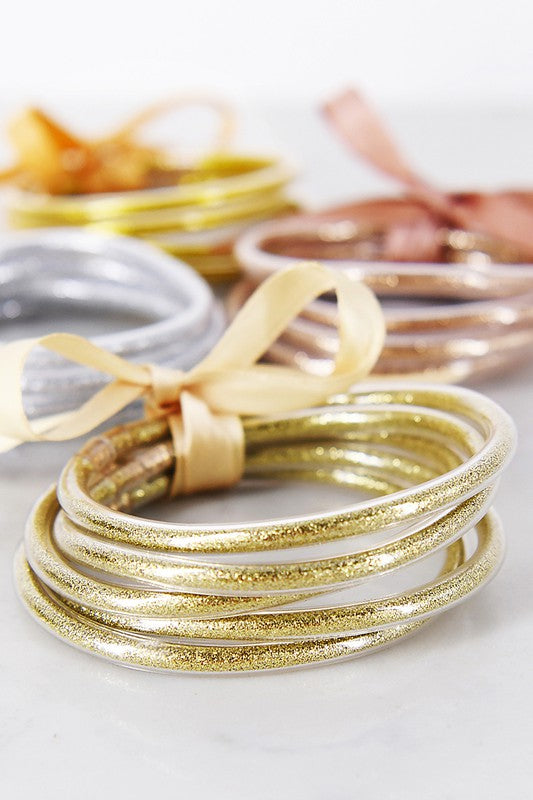 Glitter Jelly Tube Bangles