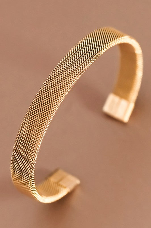 18k Steel Band Cuff