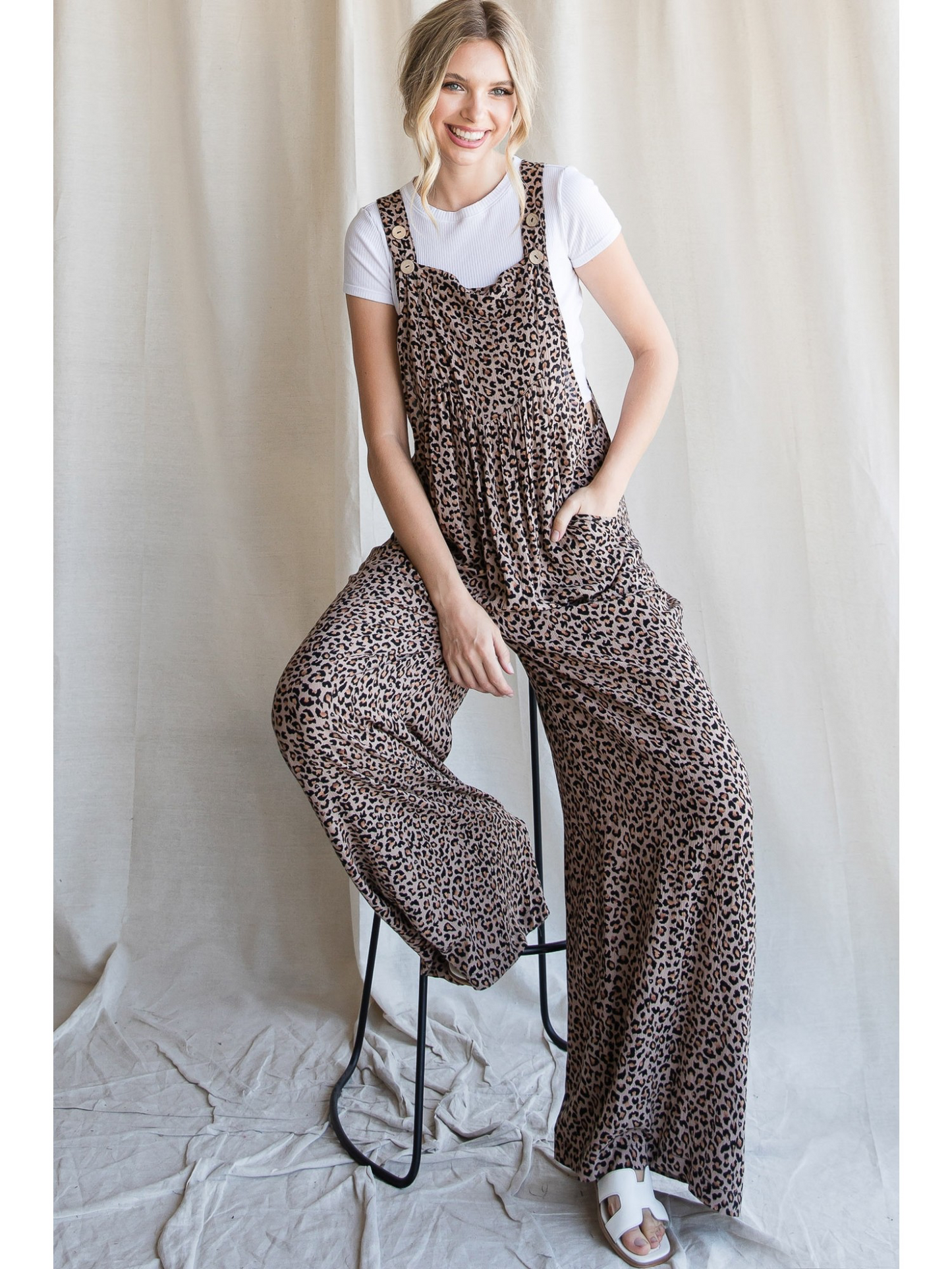 Comfy Cheetah Overalls