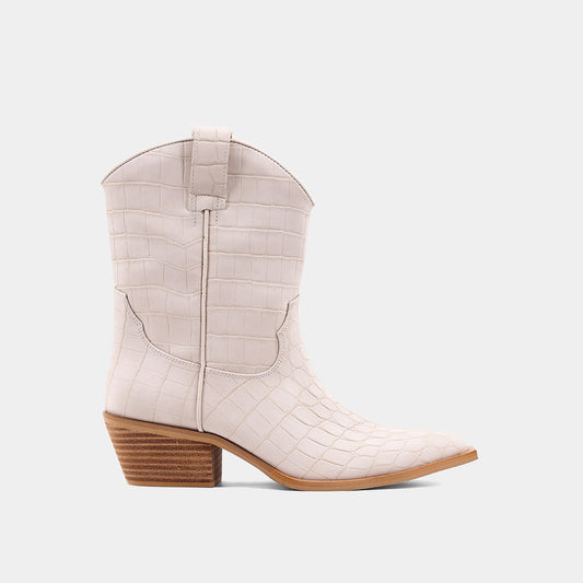 Zouzou Taupe Croco Boots