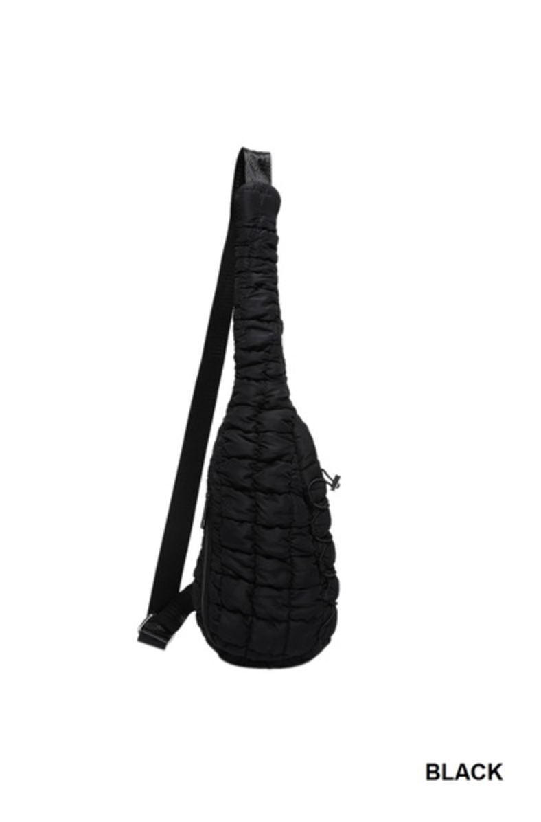 Quilted Puffy Crossbody Sling Bag