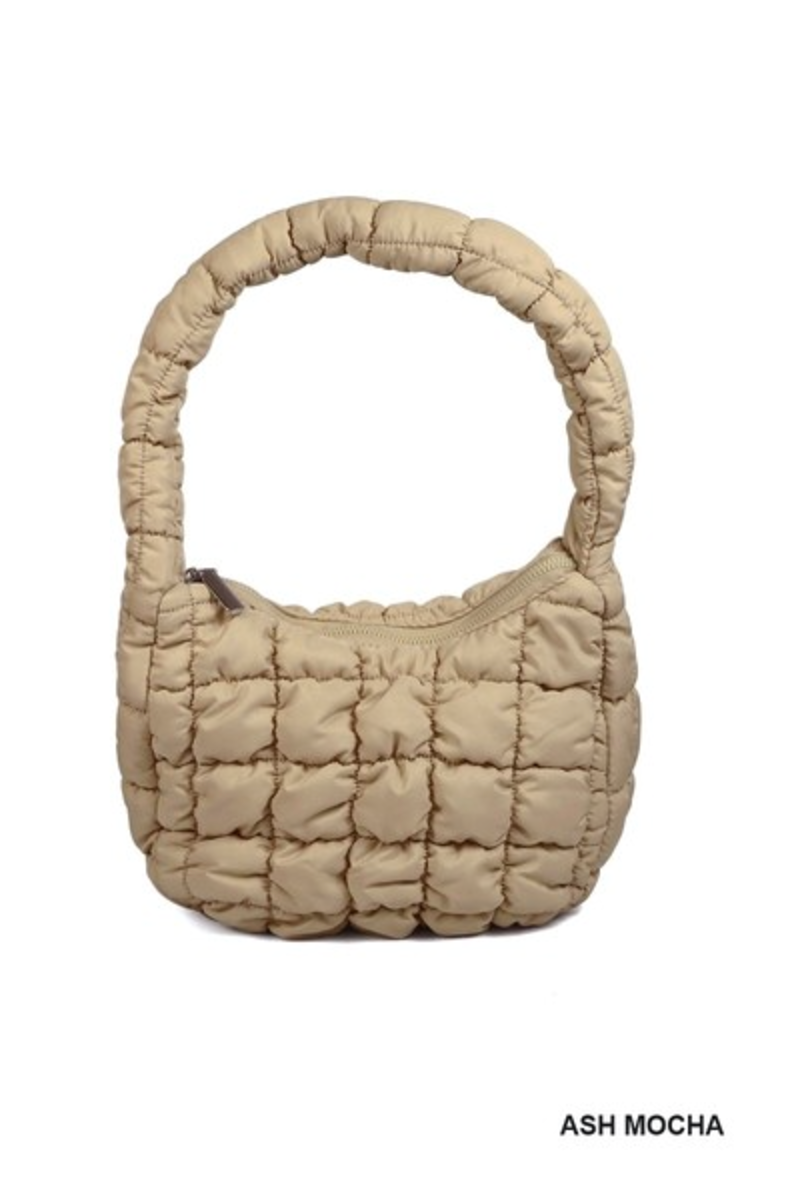 Quilted Puffer Mini Shoulder Bag